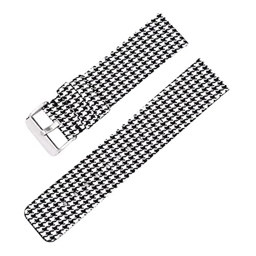 Universelles Armband, 12–22 mm, for Herren und Damen, in Bonbonfarben, gewebtes Nylon-Leinwand-Uhrenarmband, Ersatz, elegantes Schweißabsort-Armband ( Color : Type 1 silvery Clasp , Size : 16mm ) von WchsTUmpxN