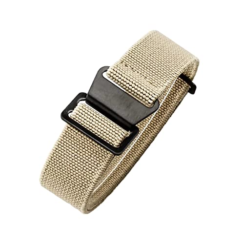 Universelles Armband, 18/20/22 mm, hautfreundliches Retro-Uhrenarmband for Herren und Damen, französische Armee, Nato-Fallschirm-elastisches Nylon-Armband ( Color : Gray With White silvery Clasp , Siz von WchsTUmpxN