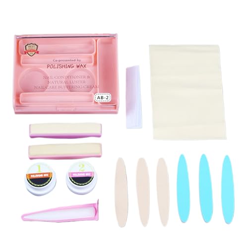 Japanisches Maniküre -Set, professionelles Pulvernagel -Kit, Nagelstärker mit vielseitigen Werkzeugen, robuster Kompakthülle, 1 Set für Reisen, Mädchen, Frauen, Schönheit zu Hause, Erwachsene, Mode von Wcybym