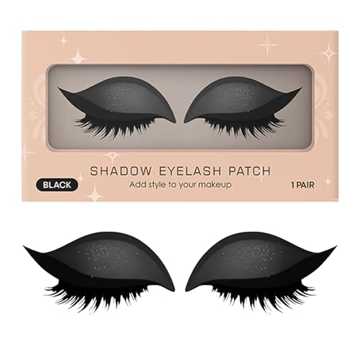 Lidschatten- und Lash-Aufkleber, wiederverwendbares, schmuddofes Augen Make-up-Aufkleber, Augen Make-up-Patch, 12x5,5x0,8 cm für Nachtausgänge Brautfotoshoot von Wcybym