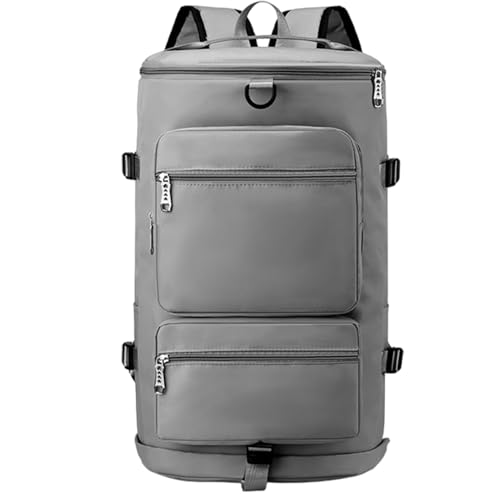 Sporttasche | Turnbeutel | Wasserdichter Turnbeutel | Reisetasche | Leichter Turnbeutel | Gym Duffel Bag Dry Wet Separated Sports Gym Bag mit Schuhfach für Damen Herren, grau, Refer to description, von Wcybym