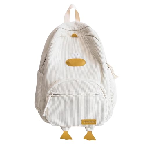 Wcybym Cute Backpack | Animal Backpack | School Bag | Soft Backpack | Duck Shape Cartoon Bag | Casual Daypack | Large Capacity Multiple Pockets Kids Schoolbag For Children Student von Wcybym