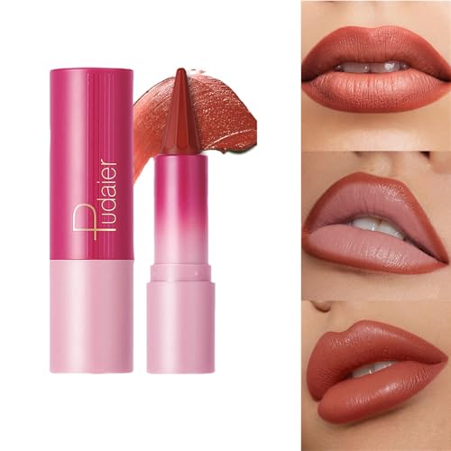 2 In 1 Lippenstift Matte Lippenstift Crayon Lip Liner Stifte Langlebige Wasserdichte Smudges Proof Lipstick Stift Für Frauen Lippen Make Up von Wdbild