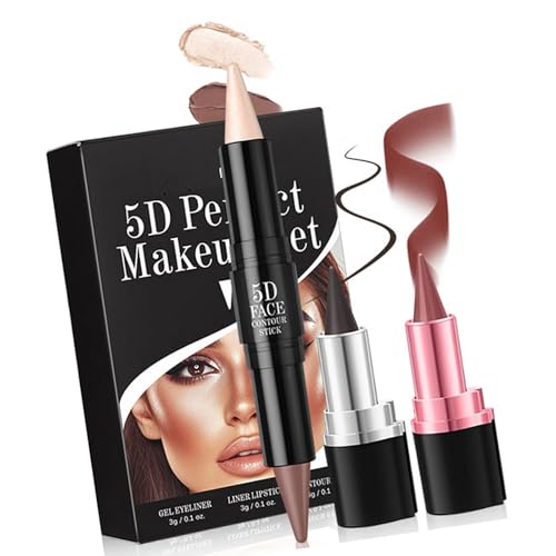 3pcs 5d Make Up Set 2 In 1 Lippenstift Und Lippenstift Creme Highlighter Bronzer Stick Set Für Damen Girls Duals Mit Creme Contouring Stick 3pcs 5d Make Up Set 2 In 1 Lippenstift Und Lippenstift Creme Highlighter Bronzer Stick Set Für Damen Girls Duals Mit Creme Contouring Stick von Wdbild