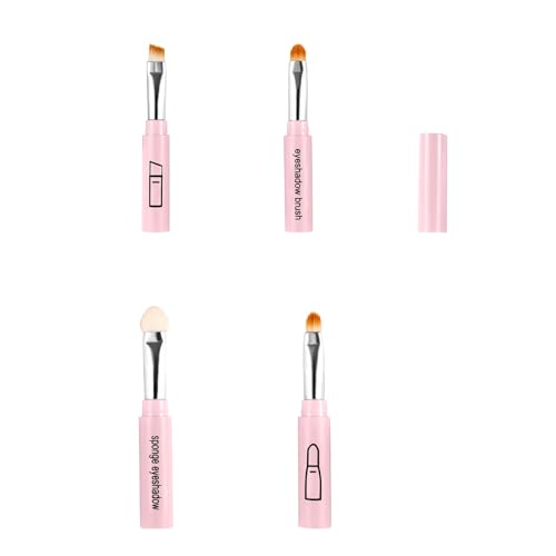 4 In 1 Tragbare Make Up Bürstenset Kompakte Reisefreundliche Synthetische Faserborsten Für Errötungen Lidschatten Lippen Kosmetikbürste Für Pendler von Wdbild