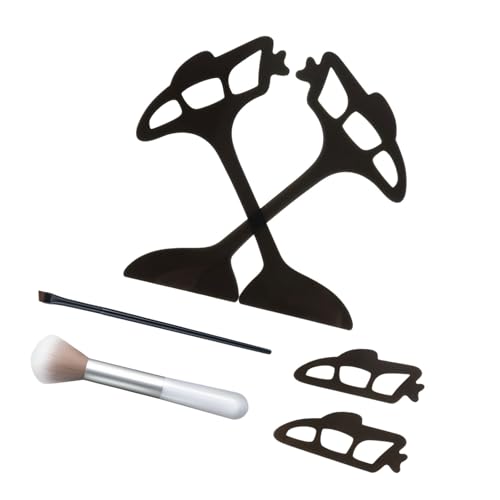 Bequemes Lidschatten Werkzeug Set Für Frauen Umfasst Die Schablone Der Und Make Up Hilfspinsel Für Stilvolle Ergebnisse Jedes Mal Wenn Eye Make Up Accessoire von Wdbild