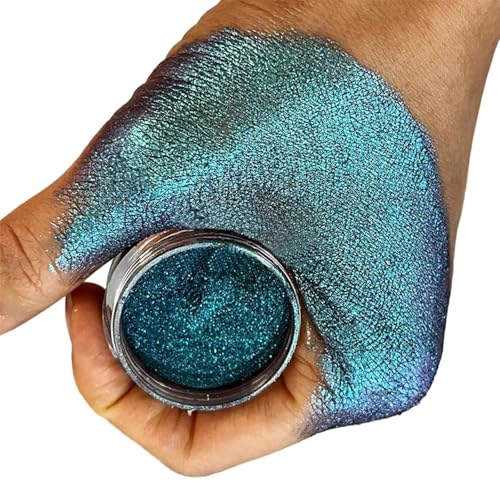 Chamäleons Glitzer Lidschatten Metallic Eyes Make Up Intensive Farbe Ändern Lidschatten Leckschatten Palette Duochrome Palette von Wdbild