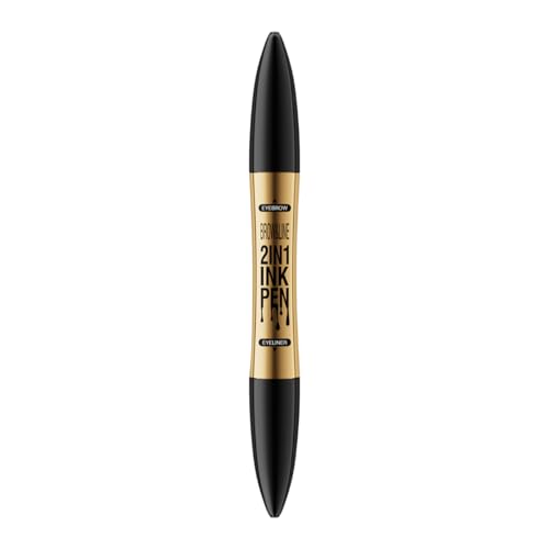 Doppelender Augenbrauen Stift Wasserdichtem Stift Augenbrauenstift Mit 4 Gabelspitze Eye Liner Bleistift Flüssiger Augenbrauenstift von Wdbild