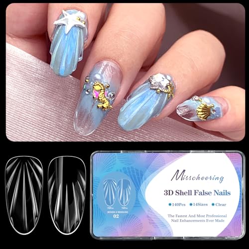 Elegante Mandelform False Nails Textured Design Easy Drücken Sie Nägel Für Frauen Abs Materialien Varianten Styles Dekorative Mandelform False Nail Kit von Wdbild