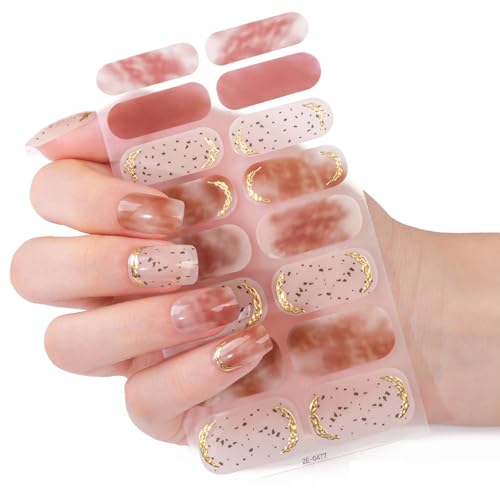 Fashion Nails Stickers Kits Mit Smudgeproof Beschichtung 20pc Salon Qualität Designs Für Lässige Und Formelle Veranstaltung Französische Maniküre Aufkleber von Wdbild