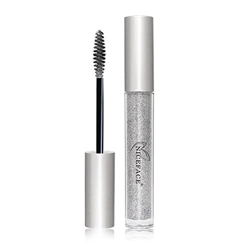 Glitzer Schneller Trockener Wimpern Wimperntusche Langlebige Curling Wimpernverlängerungen Wasserdichte Augenwimpern Make Up Verlängerung Für Frauen Glitzer Mascara Set von Wdbild
