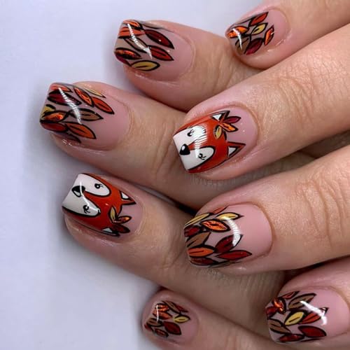 Hochglänzende Eichhörnchenkünstler Nägel Spitzen Rechteckige Künstliche Fingernägel Drücken Sie Auf Tipps 24pcs Keine Ausrüstung Elegantes Kunstnagel Für Frauen von Wdbild