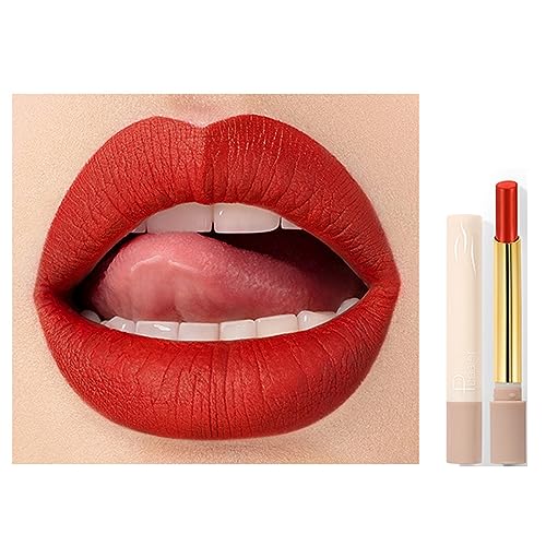 Lipgloss Mattes Samt Glänzender Lippenstift Nicht Stick Tasse Kosmetische Lipglasur Wasserdichtes Lang Anhaltendes Make Up Für Frauen Mädchen von Wdbild