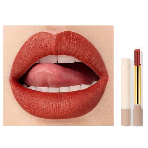 Lipgloss Mattes Samt Glänzender Lippenstift Nicht Stick Tasse Kosmetische Lipglasur Wasserdichtes Lang Anhaltendes Make Up Für Frauen Mädchen von Wdbild