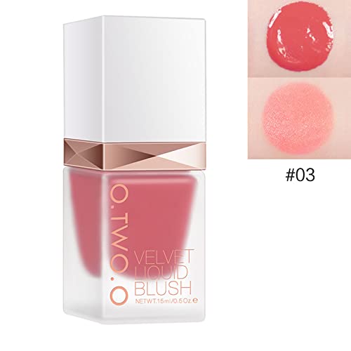 Liquid Cosmetics Blusher Matte Cremige Frauen Mädchen Langlebige Natürliche Wangen Rouge Gesichtskontur Make Up von Wdbild