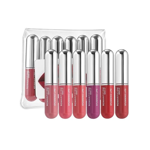 Mattes Lipgloss Set Von 6 Reichen Farben Für Alltägliche Verschleiß Und Partys Liquid Lippenstift Set Für Frauen Make Up Valentines Geschenkparty Make Up Lippenstift von Wdbild