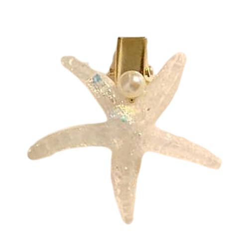 Sea Star/Muschelform Barrette Accessoire Leichte Haarclip Für Frauen Girls Strand Urlaub Haarstyling Accessoires von Wdbild
