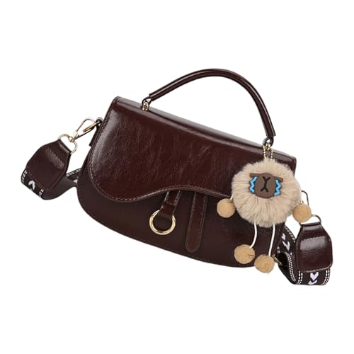 Trendy Achselbärchen Praktische Verschleiß Resistenter PU Stoff Umhängetasche Kompaktes Design Tragen Sie Essentielles Accessoires PU Leder Unterarm Crossbody Tasche von Wdbild