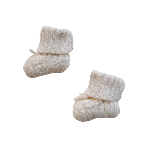 Wdbild 1 Paar Gestrickte Babystiefel 0-6 Monate Neugeborene Baby Warme Socken Erste Wanderer Bequeme Schuhe Für Kleinkinder Girl Verstellbare Gurte Säuglingsstrickstiefel Stiefel von Wdbild