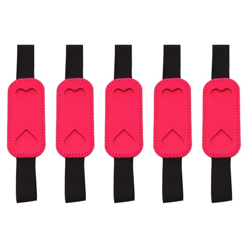 Wdbild 5pcs Lederstifte Hülle Mit Verstellbaren Elastizbändern Notizbuch Bleistifthülle Stiftbeutel Für Hardcover Journal Ordner Notebook Accessoire Stift Clip von Wdbild