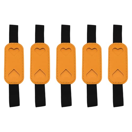 Wdbild 5pcs Lederstifte Hülle Mit Verstellbaren Elastizbändern Notizbuch Bleistifthülle Stiftbeutel Für Hardcover Journal Ordner Notebook Accessoire Stift Clip von Wdbild