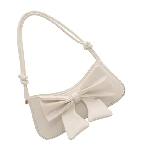 Wdbild Bowknot Crossbody Tasche Für Frauen Verstellbare PU Leder Schulter Geldbörse Süße Handtasche Umhängetaschen von Wdbild
