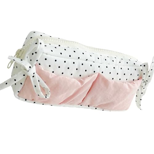 Wdbild Bowknot Fabric Bleistift Gehäuse Große Stiftbeutel Große Kapazität Organizer Reisekosmetikbeutel Für Büroschule Reise Stoff Gehäuse von Wdbild