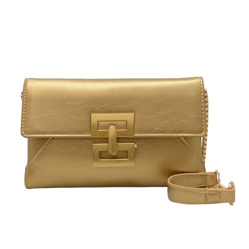 Wdbild Frauen Bag Kette Schulter Abend Geldbeutel PU Leder Crossbody Mode Kleine Koreanische Stils Boten Frauen Crossbody PU Leder Messenger Abend Geldbeutel Einfache Schulter von Wdbild