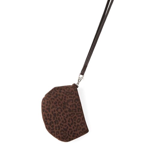 Wdbild Geldbeutel, Kleine Geldbörse im koreanischen Stil mit Leopardenmuster für modische Damen, stilvolle Geldbörsen mit Tiermuster, kompakte Reisegeldtasche von Wdbild