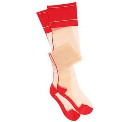 Wdbild Halterlose Strümpfe für Damen, Transparente Damenstrümpfe mit Naht, schenkelhohe Strümpfe mit Kontrastoberteil, kubanischer Ferse, Naht an der Rückseite, Overknee-Strümpfe von Wdbild