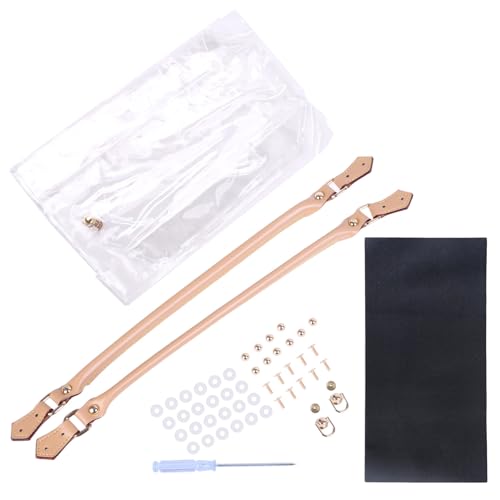 Wdbild Handgefertigte Tasche Retro Stil Klare PVC Transparente Handtasche Handtasche Geschenktüten Accessoires Bag Making Kit Für Kinder von Wdbild