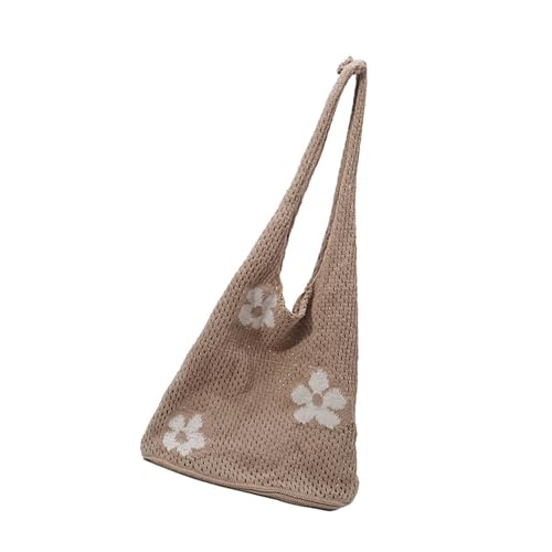 Wdbild Handgefertigter Gewebter Schultertatenfreundlicher Mesh Unterarmtasche Für Strandurlaub Und Tägliche Modezubehör Atmungsaktive Openwork Handtasche von Wdbild