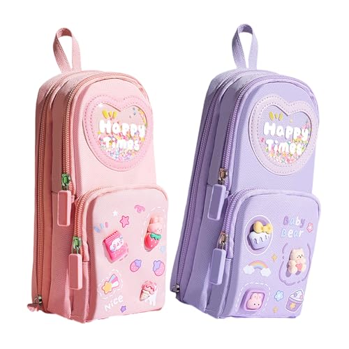 Wdbild Hochkapazitäts Bleistiftkoffer Stifthaltertasche 3 Fächer Große Stiftspeicherbeutel Marker Fall Für Student Teen Adult Bleistift Für Kinder von Wdbild