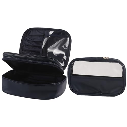 Wdbild Kosmetiktasche, 2-teilige Make-up-Tasche, wasserdichte Kulturtasche, kosmetische Aufbewahrungstasche für Frauen und Mädchen, Handtasche, Reisetasche für Pflege und Schönheit Wdbild Kosmetiktasche, 2-teilige Make-up-Tasche, wasserdichte Kulturtasche, kosmetische Aufbewahrungstasche für Frauen und Mädchen, Handtasche, Reisetasche für Pflege und Schönheit von Wdbild