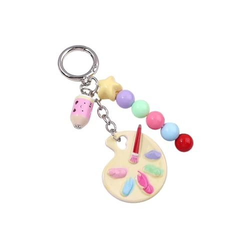 Wdbild Künstlerpalette Keychains Frauen Ästhetischer Schlüsselbund Charme Tasche ＆ Geldbörse Charms Für Handtaschen Und Rucksäcken Accessoires Künstler Palette Keychain von Wdbild