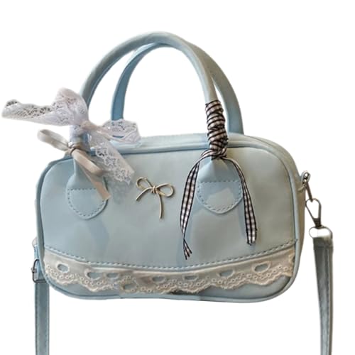 Wdbild Ledertaschen Handtaschen Für Frauen Getötete Umhängetasche Süßer Bögen Crossbody Top Mit Abnehmbarem Riemenkreuzkörper Für Frauen von Wdbild