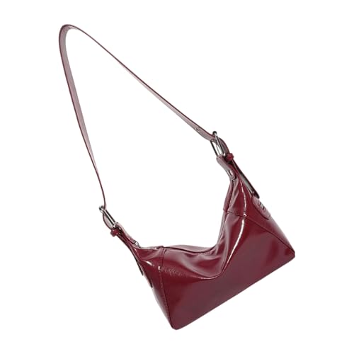 Wdbild Moderne Frauen Umhängetasche Handtasche PU Leder Strukturiertes Fach Unterarmtasche Für Arbeiten Oder Sie Feste Farbe PU Handtasche von Wdbild