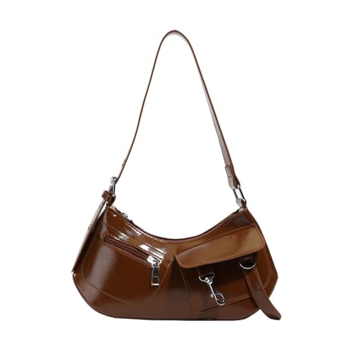 Wdbild Modische PU Achselhöhlenbeutel Für Frauen Ergonomische Achselstaschen Eleagnt Abend Geldbeutel Handtasche Mehrere Innenpreis Office Umhängetasche von Wdbild