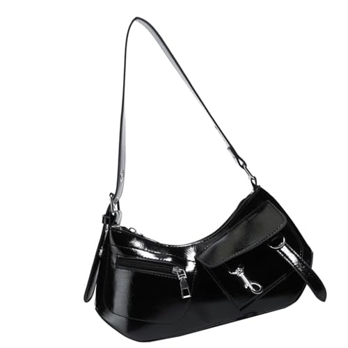 Wdbild Modische PU Achselhöhlenbeutel Für Frauen Ergonomische Achselstaschen Eleagnt Abend Geldbeutel Handtasche Mehrere Innenpreis Office Umhängetasche von Wdbild