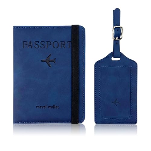 Wdbild Reisetasche, und Koffer-Set Halter Gepäck PU Leder Schutz für Frauen Mann von Wdbild