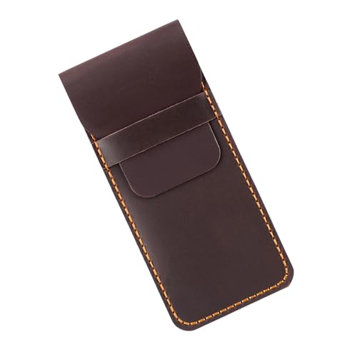Wdbild Retro Leder Pen Hülle Füllfederhalte Beutel Leichte Stifte Organisator Für Männer Frauen Büro Schreibwerkzeug Organisation Retro Pen Organisator von Wdbild