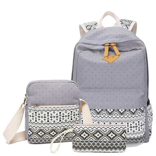 Wdbild Rucksäcke Für Girl 3PCS Kids Kinder Teen School Rucksack Mit Umhängetaschen Bleistiftbeutel Set Schöne Büchertaschen Reise Rucksäcke Mit Schulter von Wdbild