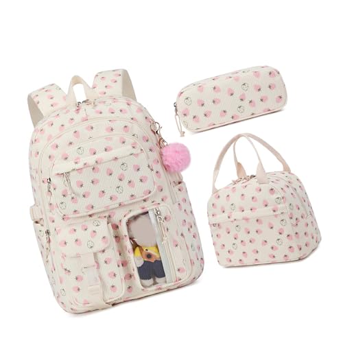 Wdbild Rucksäcke Mit Bleistiftbeutel Kits Buchbags Ästhetische Rucksäcke Set School Rucksack Für Teenager Girls Schools Reisetasche Daypacks von Wdbild