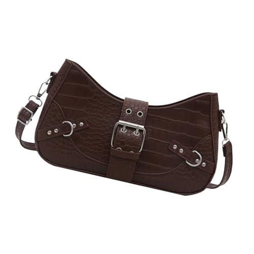 Wdbild Stilvolle Crossbody Geldbörse Metall Nieten Die Geräumige PU Handtaschen Umhängetasche Mit Voreinstellbarem Riemen Für Frauen Und Mädchen PU Lederumhängetasche Für Frauen Detailliert Haben von Wdbild