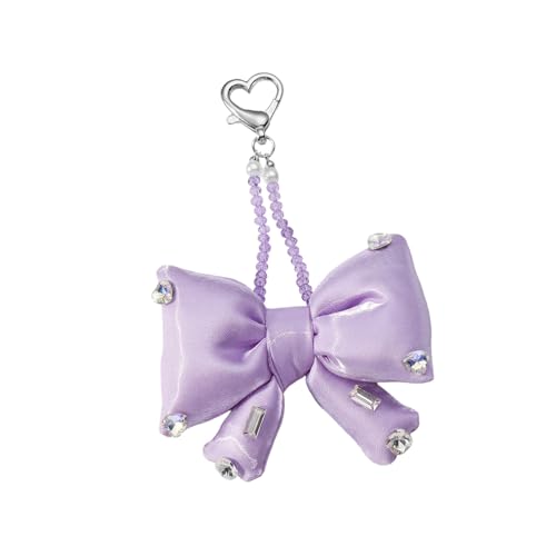 Wdbild Stilvolle Strasssteine ​​Beulen Charme Für Taschen Rucksäcke Leichtes Kompaktes Modezubehör Niedliche Bögen Keychain Accessoire von Wdbild