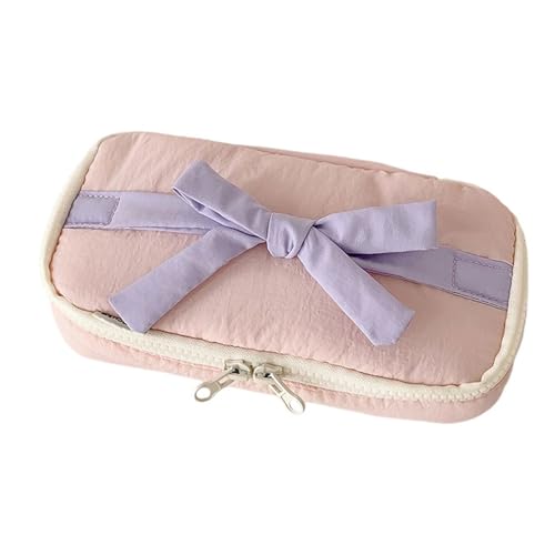 Wdbild Student Bleistift Bag Schöne Bögen Fall Großer Kapazität Stift Für Die Organisation Von Schulbedarf Bowknot Bows Box Beutel von Wdbild