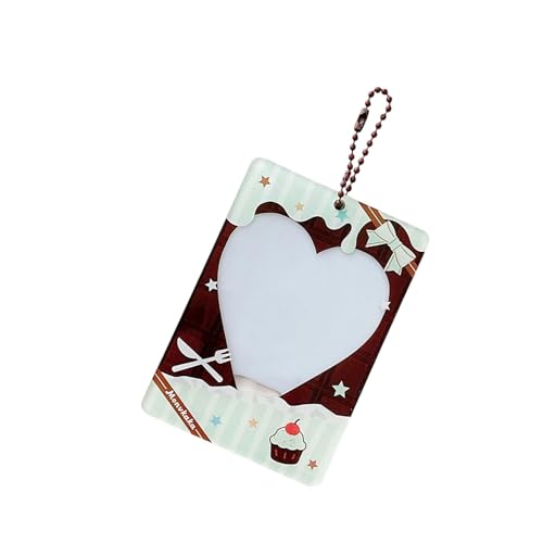 Wdbild Süßer Dessertkartenkoffer 3 Zoll Kompaktlagerung Mit Charmacmactoire Für Mädchen Und Sammler Trendy Photo Card Sleeve Für Lüfter von Wdbild