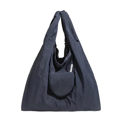 Wdbild Unisex Wasserfestes Herzmuster Mehrzwang Einkaufstasche 2025 Neues Faltbares Design Starker Nylon Geräumige Freundliche Carryall Stilvoll Unisex Wasserdicht von Wdbild