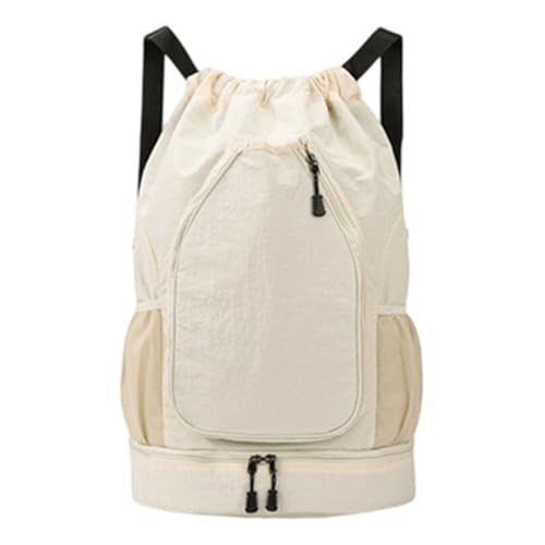 Wdbild Vielseitiger Wasserbeständiger Kordeltrackpack Mit Mehreren Tasten Und Atmungsaktives Polsterung Für Übergroße Wasserfeste Sportsack Mit Tennisausrüstung von Wdbild