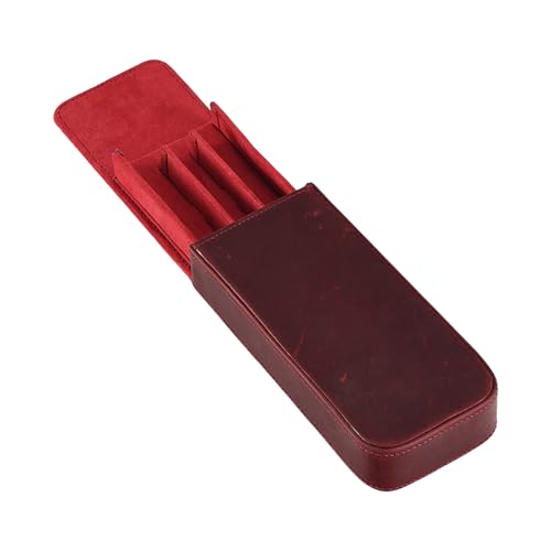 Wdbild Vintage Leder Bleistift Hülle PUSCH Fountain Pen CASE Fountain STILL HELTER VERFAHREN FÜR DIE Studenten MÄNNER Men Men Klassenzimmer Organisatoren von Wdbild